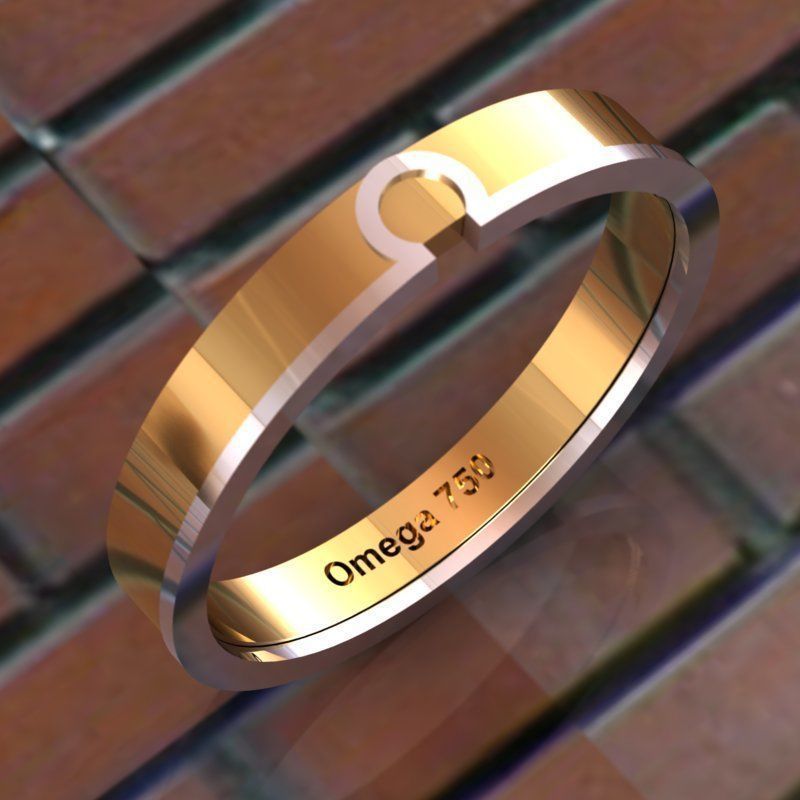 omega ring uhren juwelier gold modell schmuck ringe 3D print model - Mito3D