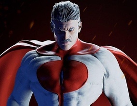 omni-man invincible omni man superhero super iron stark marvel amazon dc netflix amazonprime omniman art sculptures 3d print model - Mito3D