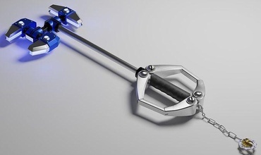 omni llave espada personalizado diseño trinquete corazones reino sonido metálico seco accesorios Budwin cosplay pasatiempo bricolaje diy 3d print model - Mito3D