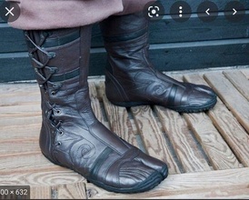one12 scale leather ninja boot shoe split toe vtoy zero footwear foot games toys 3d print model - Mito3D