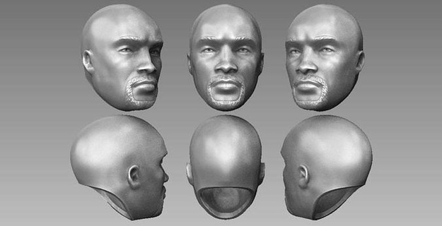 one6 escala cabeça Mike potro Lucas cela netflix Series chefão personagem homem Aranha temerário Justiceiro esculpir quadrinho arte esculturas 3d print model - Mito3D