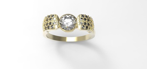 ein Edelstein-ring Frau Schmuck kostbar scheint gem Hochzeit Mode Karat bedruckbar ist Juwel Diamant-ring genial Mode-ring sterling Silber engagement Luxus Platin diamant ring Saphir Ringe 3d print model - Mito3D