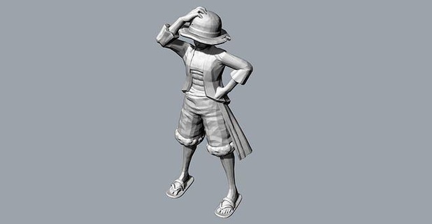 one piece luffy animal characters game printable sculpture decorative goblin mage mesh electronic science fantasy character hobby diy mechanical parts 3d print model - Mito3D