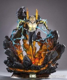 one punch man genos genuine gk figure print model 3d stl 3dprintingdiorama puch heroes anime manga movie 3dprint character design sculpture games toys 3d print model - Mito3D