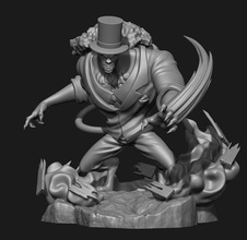 onepeice - rob lucci onepiece anime toys figure sculpture 3dprint games 3d print model - Mito3D