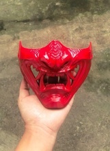 oni hannya samuray maske yarım hayalet maskesi mempo oyunlar oyuncaklar oyun aksesuarlar 3d print model - Mito3D