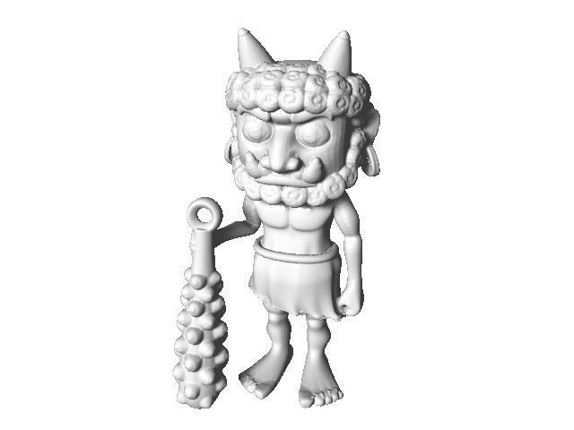 oni japonês demônio personagem boneca monstro lenda jogos brinquedos 3D print model - Mito3D