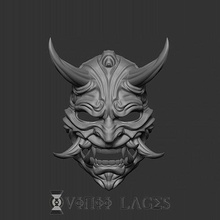 oni maschera giapponese demone diavolo giappone hannya arte creatura bestia forza sculture 3d print model - Mito3D