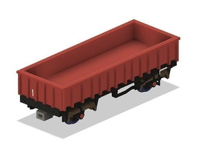 oo model railway mfa box wagon railroad 4mm british ballast railfreight hobby diy 3d print model - Mito3D