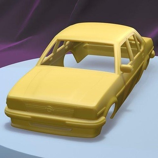 opel Ascona berlina 1975 imprimível carro corpo fenda escalextrico Tamiya rc miniz controle 1 24 rastejante ninco Kyosho scx jogos brinquedos acessórios 3d print model - Mito3D