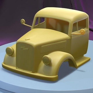opel blitz flatbed truck 1940 printable car body slot scalextric tamiya rc miniz control 1 24 crawler ninco kyosho hobby games toys game accessories 3d print model - Mito3D