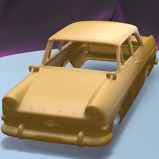 opel rekord p2 Limousine 1960 druckbar Wagen Körper Slot scalextric tamiya rc miniz Steuerung Crawler Ninco Kyosho scx axial Spiele Spielzeuge Spiel Zubehör 3d print model - Mito3D