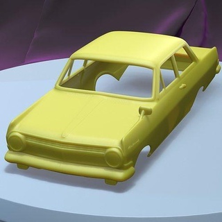 opel rekord Limousine 1963 druckbar Wagen Körper Slot scalextric tamiya rc miniz Steuerung 1 24 Crawler Ninco Kyosho scx Spiele Spielzeuge Spiel Zubehör 3d print model - Mito3D