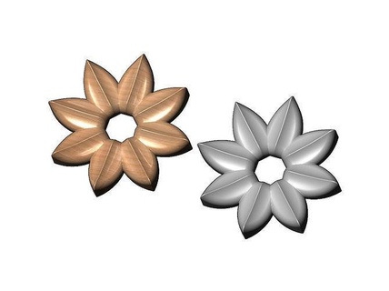 açık lotus yapraklar rozet onlay Rahatlama Yaprak bitki çiçek süs cnc oymacılık Alçı pervazlar yazdırılabilir kalıplama oyulmuş Odun kek 3d model Sanat heykeller 3d print model - Mito3D