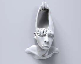 açık zihin heykel Sanat model 3dart dekor heykeller 3d print model - Mito3D