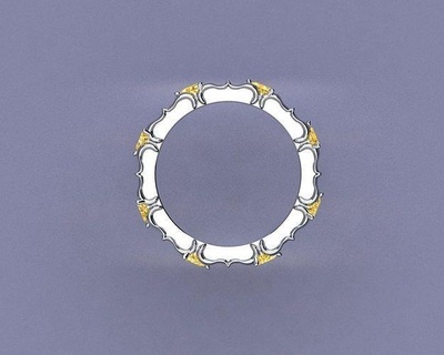openwork ring triangular stones printable gold rings jewelry diamond silver geometric triangle jewellery design 3d art 3d print model - Mito3D