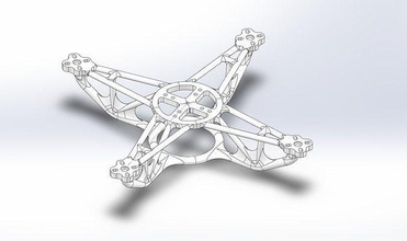 optimal quadcopter rahmen ingenieurwesen rc hubschrauber uav drohne flugzeug quadrocopter wissenschaft 3d print model - Mito3D