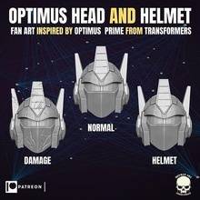 optimus head action figure transformers prime helmet gi joe military marvel legends robot games toys 3d print model - Mito3D