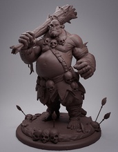orc collectible miniatures miniature scan statue games toys board 3d print model - Mito3D