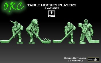 ork tabelle eishockey spieler mannschaft kriegshammer stiga zahl tormann eis tischhockey khokkey nastolnyy bordhockey stange luft spielzeuge nhl blut schüssel spiele spiel zubehör 3d print model - Mito3D