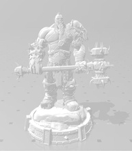 orc guerra 3d impressão estatueta estátua escultura arte criatura figura warcraft brinquedos homem fantasia ficcional demônio jogos robô monumento quadrado 3d print model - Mito3D