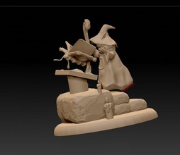 orco he skulptur figur dekor statue kunst skulpturen 3d print model - Mito3D
