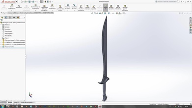 orcrist 3d yazdır kılıç yüzüklerin efendisi kral of yüzükler oyunlar oyuncaklar 3d print model - Mito3D