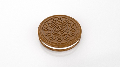 oreo biscuit sculpture pendentif bijoux les aliments cookie joyau chocolat or d'argent collier le bracelet la imprimable 3d pendentifs dessert 3d print model - Mito3D
