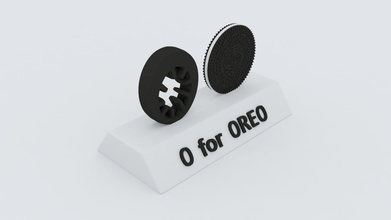 oreo model kids learning toy 3d printable education educational toys alphabetical english games 3d print model - Mito3D