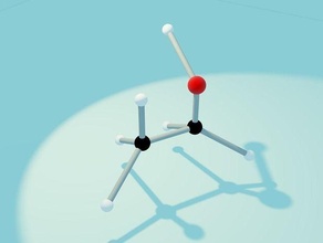 organisch chemie ethanol labor arzt medizinisch medizin wissenschaft biologie mikro gesundheit wissenschaftlich mikroskopisch infektion molekül krankenhaus mikrobe virus akademie bildung 3d print model - Mito3D