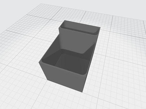 organizer tray desk box case house 3d print model - Mito3D