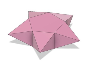origami star box folding folded paper cute kawaii puff kirigami kami stars desk office toy house decor 3d print model - Mito3D