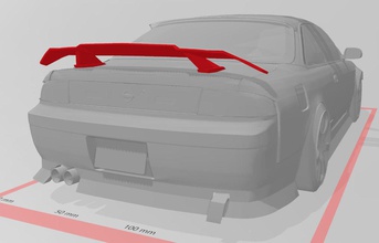 origem águia asa rc deriva rcdrift silvia 180sx s13 s14 s15 kit corpo escala passatempo faça automotivo 3d print model - Mito3D