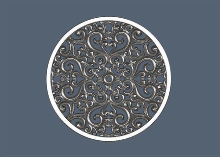 original circular embossed pattern stl original circular embossed pattern stl download art sculptures  3d print model - Mito3D