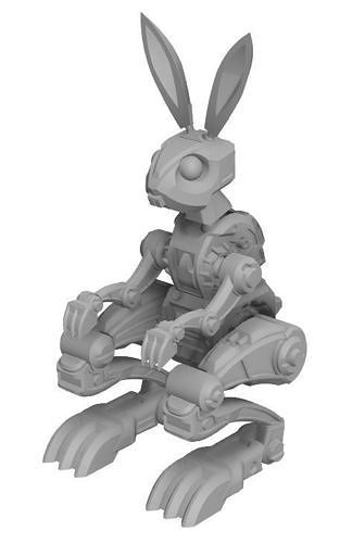 original mechanical rabbit b-rex 3d models b rex hobby diy 3D print model - Mito3D