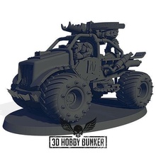 ork chomper caminhão warhammer40k wh40k 40k orks orc tampo mesa jogos guerra 28mm veículo brinquedos borda 3d print model - Mito3D