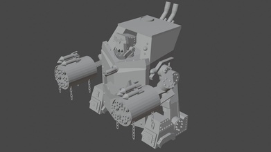 ork gorkanaut robô tecnologia personagem mecânico ilustração maquinaria científico ciência horizontal projetando indústria equipamento jogos brinquedos borda 3d print model - Mito3D