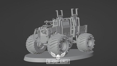 ork camion warhammer40k wh40k 40k orques orc table wargaming 28mm véhicule jeux jouets planche 3d print model - Mito3D