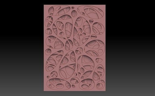 ornament cnc decor carved ornamental abstraction wall relief carving art bas 3d print model - Mito3D