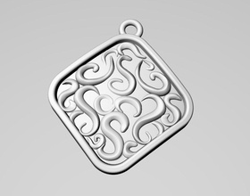 süs kolye takı doğa hayvan 3dmodel 3dprinting mücevher yüzük tasarım şekil eleman sanat sembol yazdırılabilir 3d print model - Mito3D