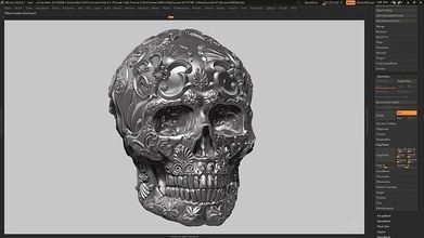 süs kafatası 02 3d yazdır model anatomi korku sanat heykeller baş heykel mezar cadılar bayramı iskelet sistemi kemikler taşı diş yüzük 3d print model - Mito3D