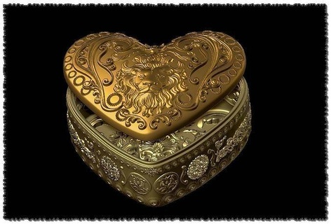 ornamental heart box valentines day gift grandma love wife fashion jewelery art sculptures 3d print model - Mito3D