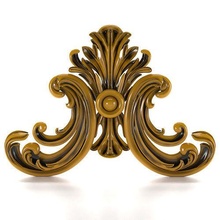 ornaments01 oro florido ménsula cnc stl tallado madera adornos decoración clásico yeso mueble casa 3d print model - Mito3D