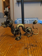 ornate dragon ancient oriental chinese fantasy scifi filagree monster sculpture art sculptures 3d print model - Mito3D