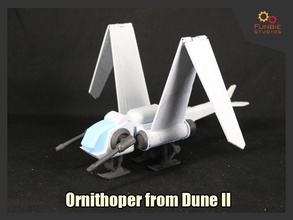 ornithoper dune ii airplane aircraft vehicle atredies ornithopter games toys 3d print model - Mito3D