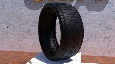 ortas tire no 32 game ready 3d printable games-toys print car truck tyre wheel low poly games toys other 3d print model - Mito3D
