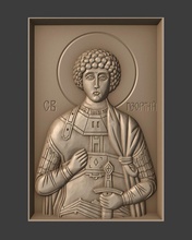 orthodox christian icon george victorious art relief religious jewellery sculpture church sculptures 3d print model - Mito3D