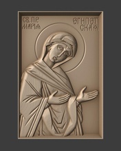 orthodox christian icon mary egypt art relief religious jewellery sculpture church sculptures 3d print model - Mito3D