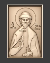 Ortodoks Hıristiyan simgesi saint ıgor sanat rahatlama dini mücevher heykel simge kilise heykeller 3d print model - Mito3D