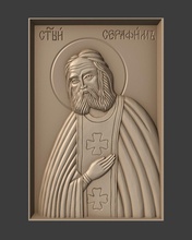 Ortodoks Hıristiyan simgesi seraphim sarov sanat rahatlama dini mücevher heykel simge kilise heykeller 3d print model - Mito3D